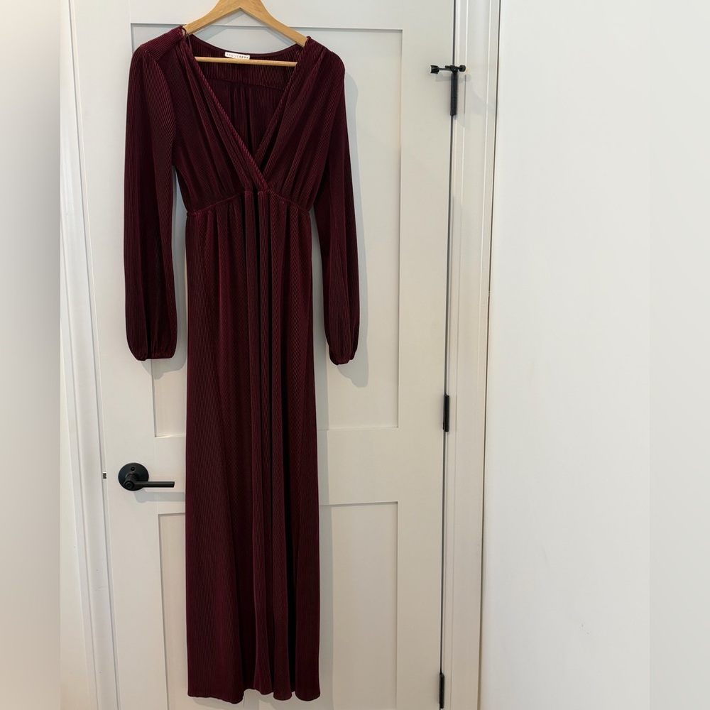 Baltic Born Deep Red Long Sleeve Dress